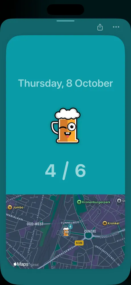 Barry Counter - share your count with a map